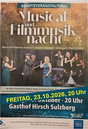 Musical und Filmmusik mit Gertrud Hiemer-Haslach uvm – Gasthof zum Hirsch, Sulzberg