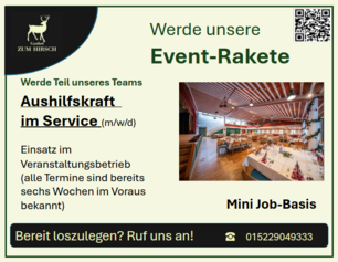 Servicekräfte gesucht – Gasthof zum Hirsch, Sulzberg