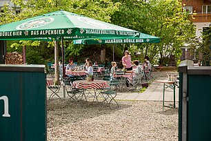 Der bayerische Biergarten – Gasthof zum Hirsch, Sulzberg